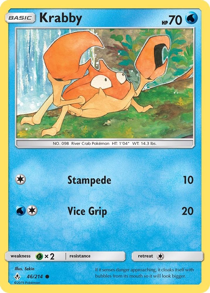 Krabby 046  SM  Unbroken Bonds - Common