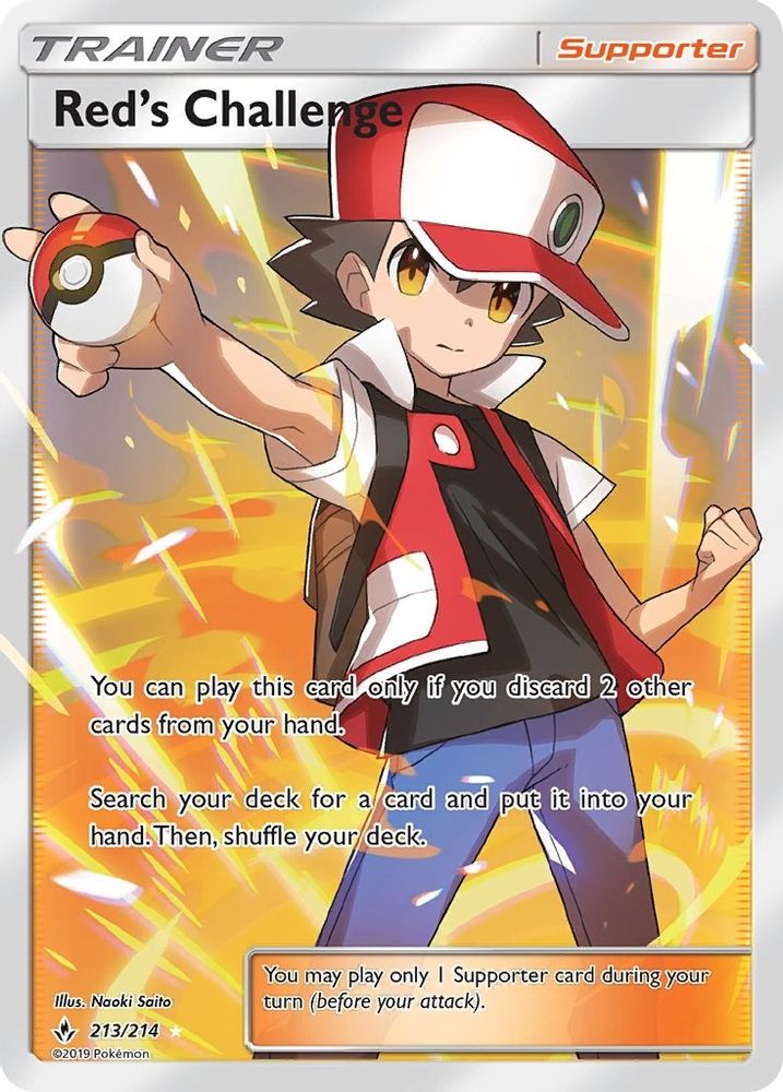 Red's Challenge (Full Art)  - Holofoil SM  Unbroken Bonds - Ultra Rare
