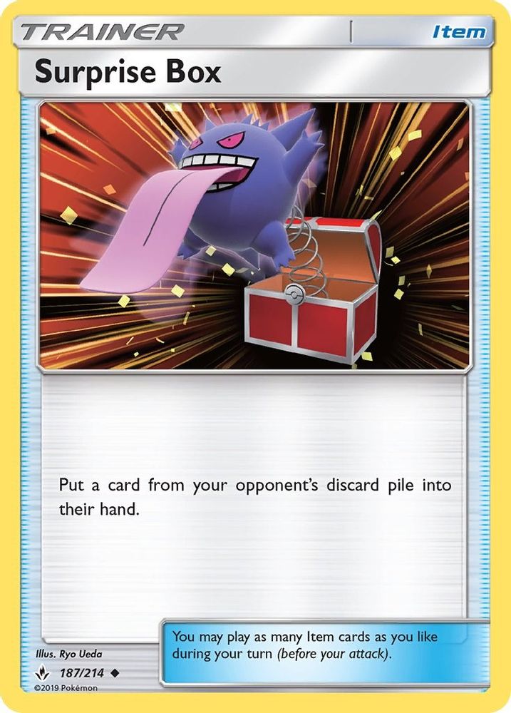 Surprise Box 187  - Reverse Holofoil SM  Unbroken Bonds - Uncommon