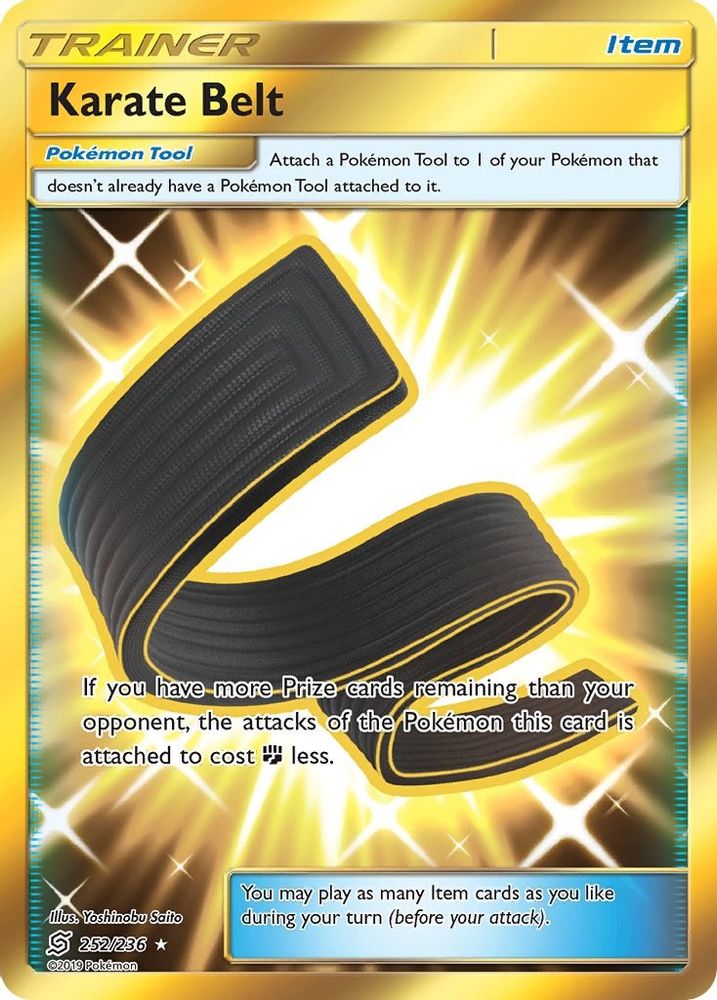 Karate Belt (Secret)  - Holofoil SM  Unified Minds - Secret Rare
