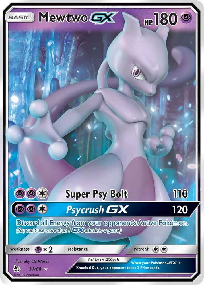 Mewtwo GX 031  - Holofoil Hidden Fates - Ultra Rare