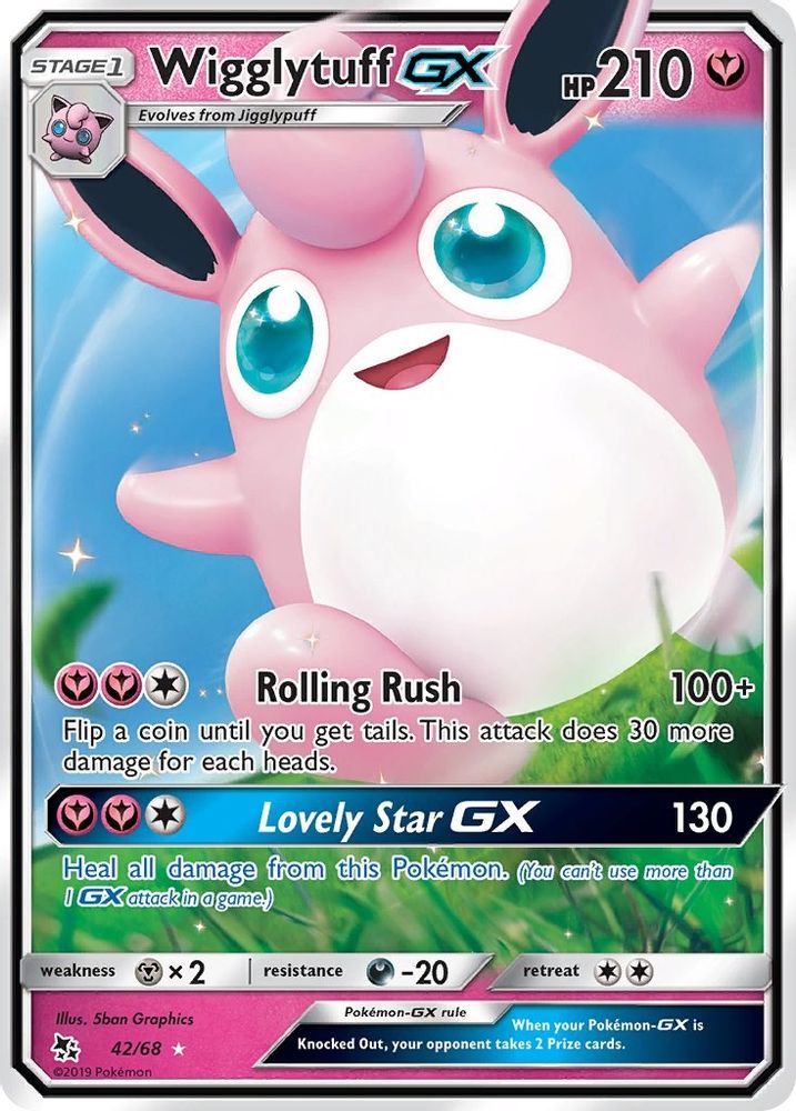 Wigglytuff GX 042  - Holofoil Hidden Fates - Ultra Rare