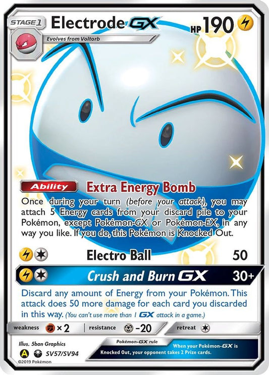 Electrode GX SV57  - Holofoil Hidden Fates Shiny Vault - Shiny Holo Rare