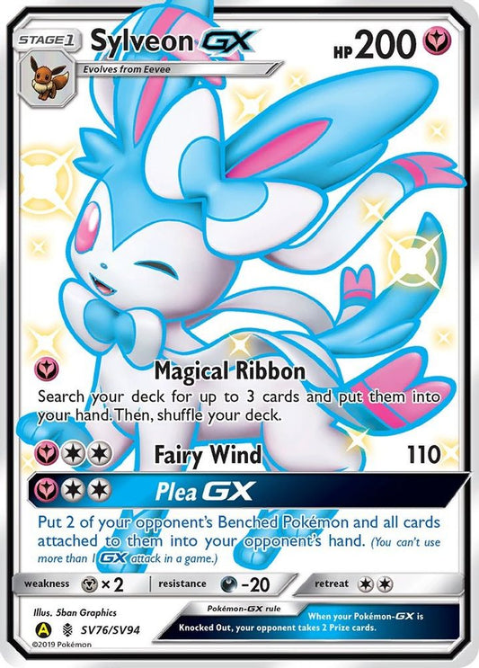 Sylveon GX/SV94  - Holofoil Hidden Fates Shiny Vault - Shiny Holo Rare