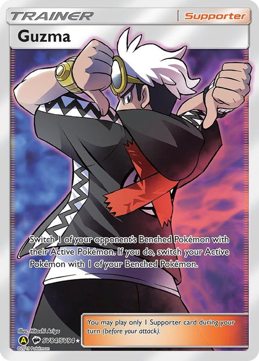 Guzma SV84/SV94  - Holofoil Hidden Fates Shiny Vault - Shiny Holo Rare