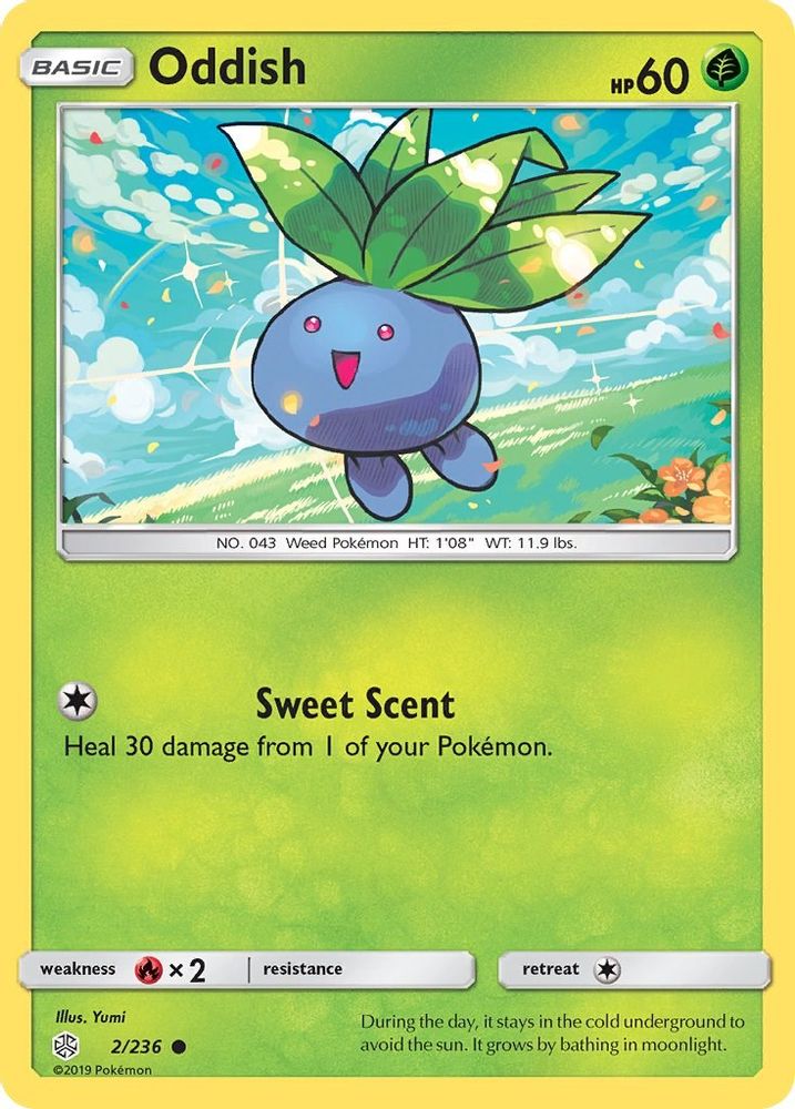 Oddish 002  SM  Cosmic Eclipse - Common