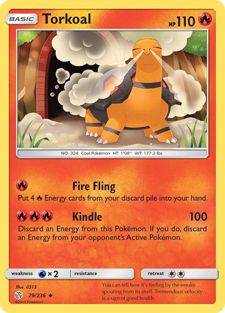 Torkoal/236  SM  Cosmic Eclipse - Uncommon