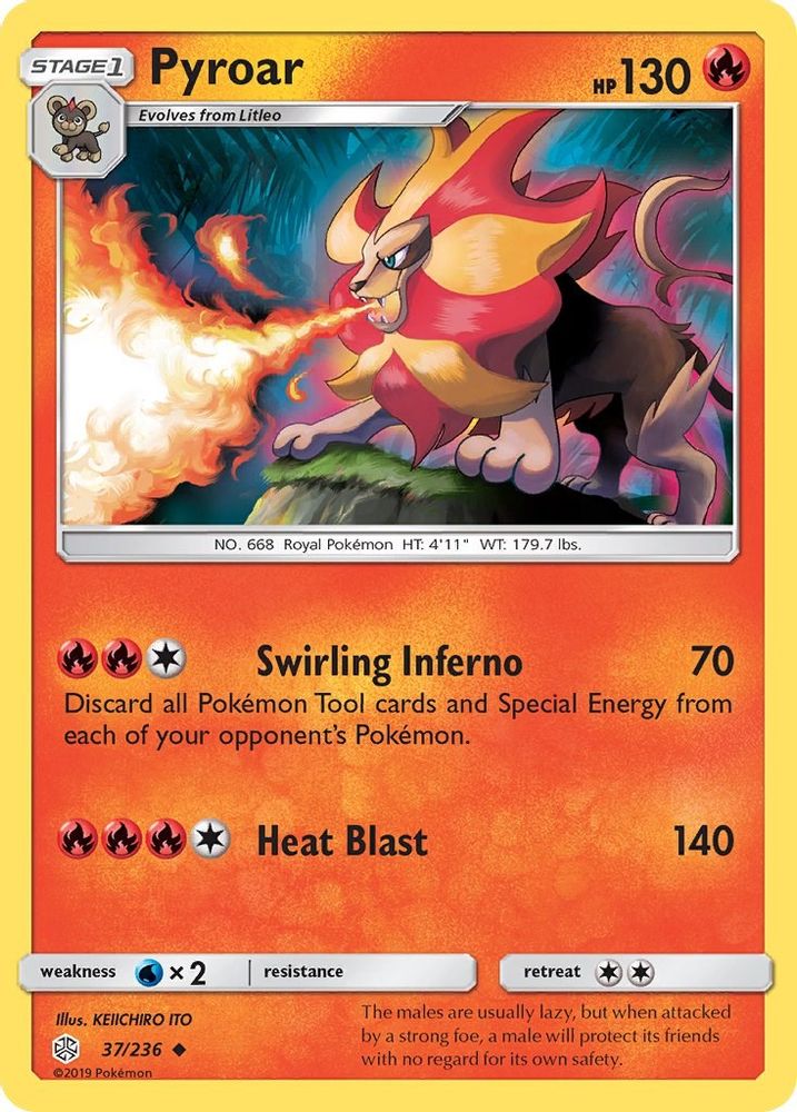 Pyroar  SM  Cosmic Eclipse - Uncommon