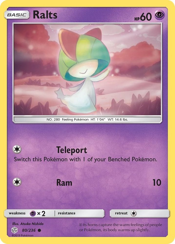 Ralts 080  SM  Cosmic Eclipse - Common