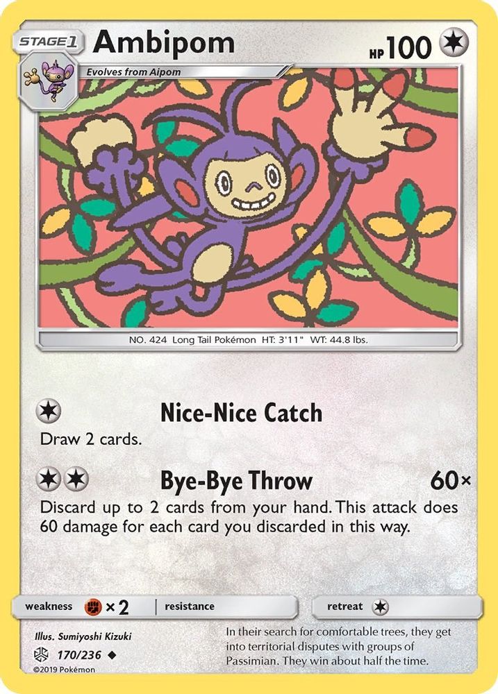 Ambipom  SM  Cosmic Eclipse - Uncommon