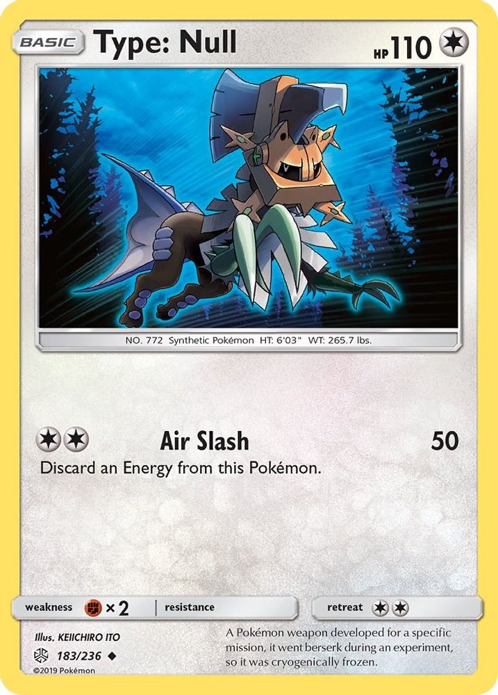 Type: Null 183  - Reverse Holofoil SM  Cosmic Eclipse - Uncommon