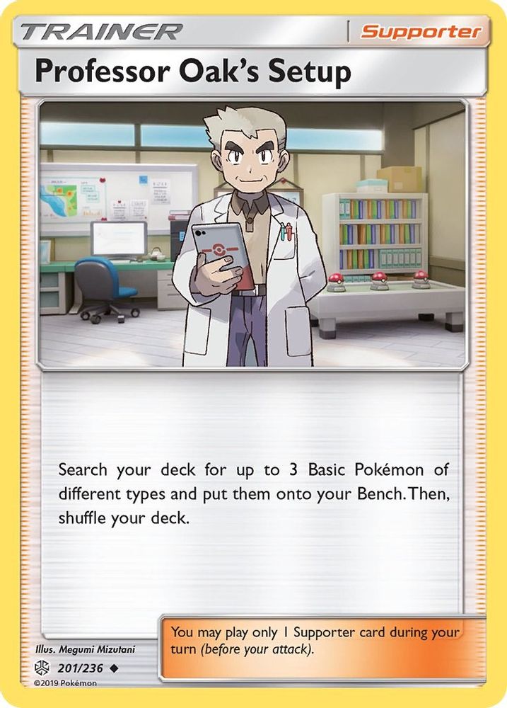 Professor Oak's Setup 201  SM  Cosmic Eclipse - Uncommon