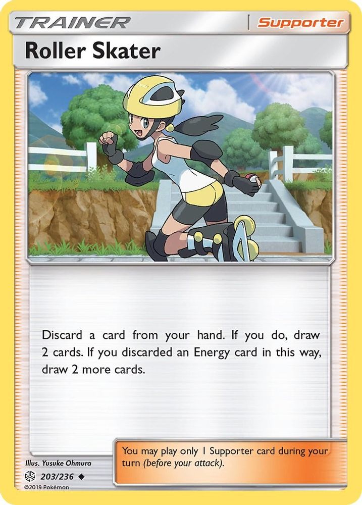 Roller Skater 203  - Reverse Holofoil SM  Cosmic Eclipse - Uncommon