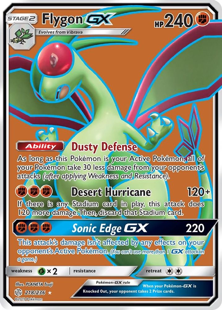 Flygon GX (Full Art)/236  - Holofoil SM  Cosmic Eclipse - Ultra Rare