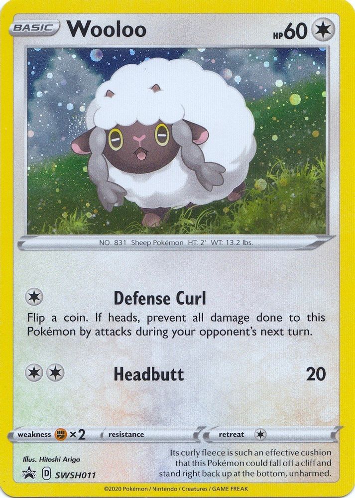 Wooloo SWSH011  - Holofoil SWSH Sword & Shield Promo Cards - Promo