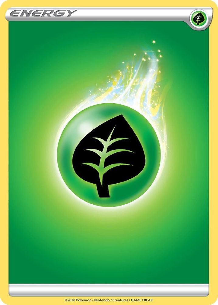 Grass Energy  - Reverse Holofoil SWSH01 Sword & Shield Base Set - Common