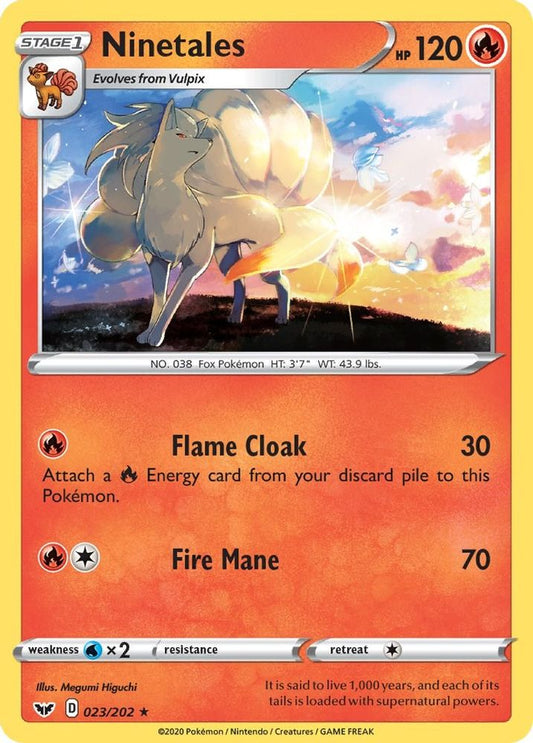 Ninetales 023  SWSH01 Sword & Shield Base Set - Rare