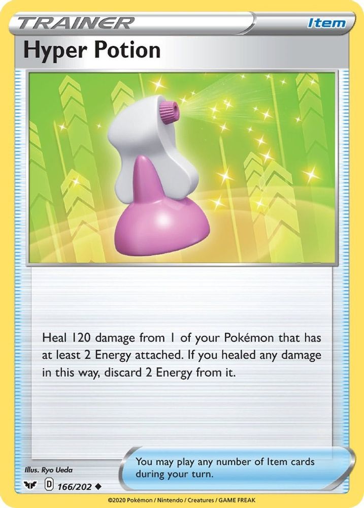 Hyper Potion 166  SWSH01 Sword & Shield Base Set - Uncommon