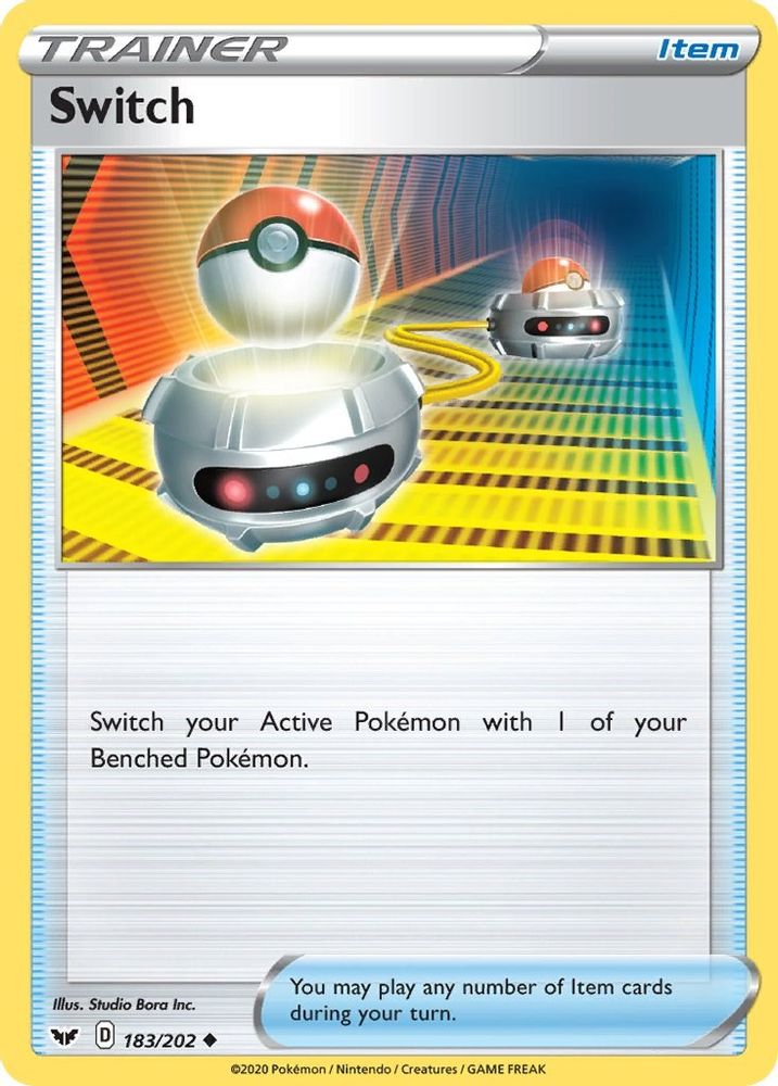 Switch 183  SWSH01 Sword & Shield Base Set - Uncommon
