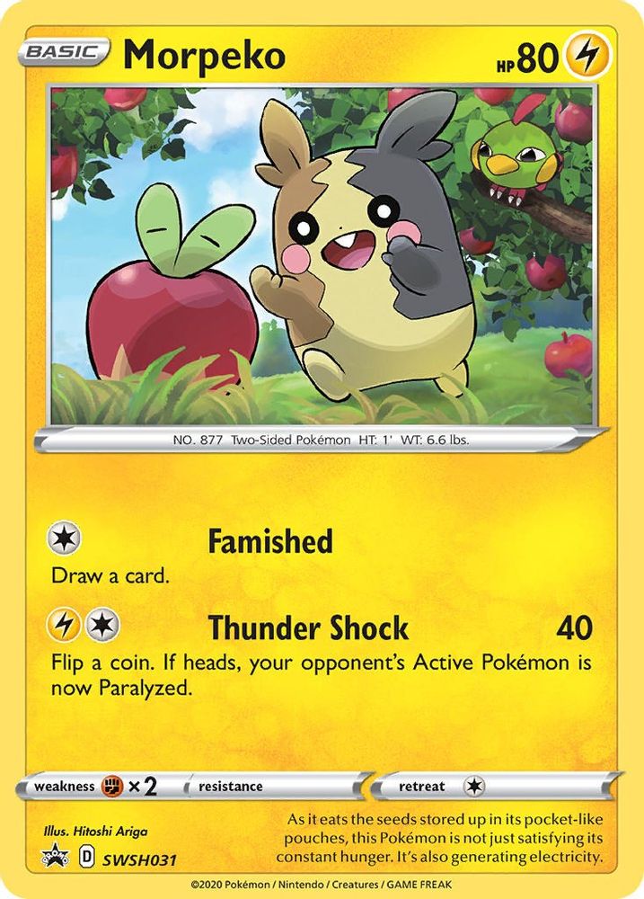 Morpeko SWSH031  - Holofoil SWSH Sword & Shield Promo Cards - Promo
