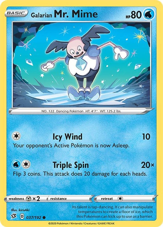Galarian Mr. Mime 037  SWSH02 Rebel Clash - Common