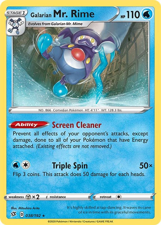 Galarian Mr. Rime 038  SWSH02 Rebel Clash - Rare