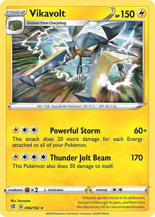 Vikavolt 066  - Reverse Holofoil SWSH02 Rebel Clash - Holo Rare