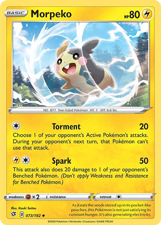 Morpeko 073  SWSH02 Rebel Clash - Uncommon