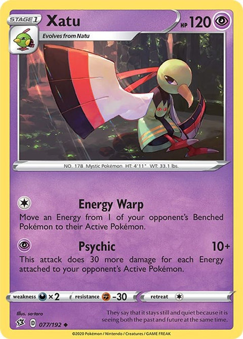 Xatu 077  SWSH02 Rebel Clash - Uncommon