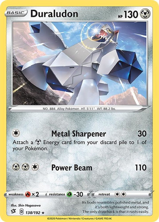 Duraludon 138  - Reverse Holofoil SWSH02 Rebel Clash - Holo Rare