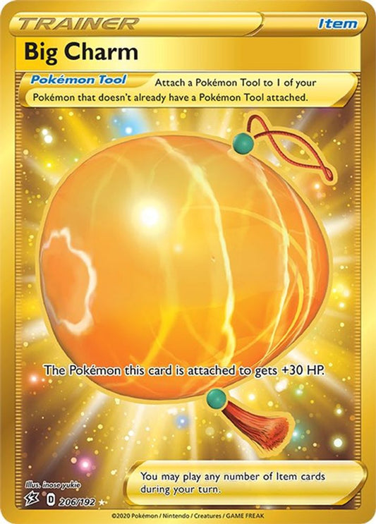 Big Charm (Secret) 206/192  - Holofoil SWSH02 Rebel Clash - Secret Rare