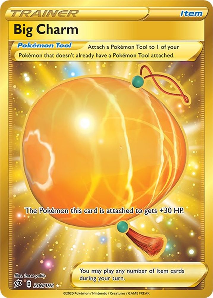 Big Charm (Secret) 206/192  - Holofoil SWSH02 Rebel Clash - Secret Rare