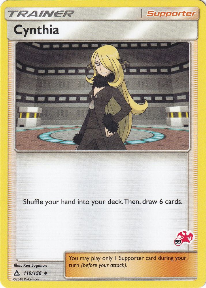 Cynthia (#59 Charizard Stamped) 119/156  Battle Academy - Promo