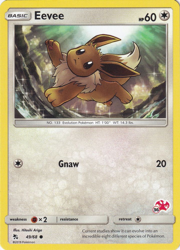 Eevee (#36 Charizard Stamped) 049/068  Battle Academy - Promo