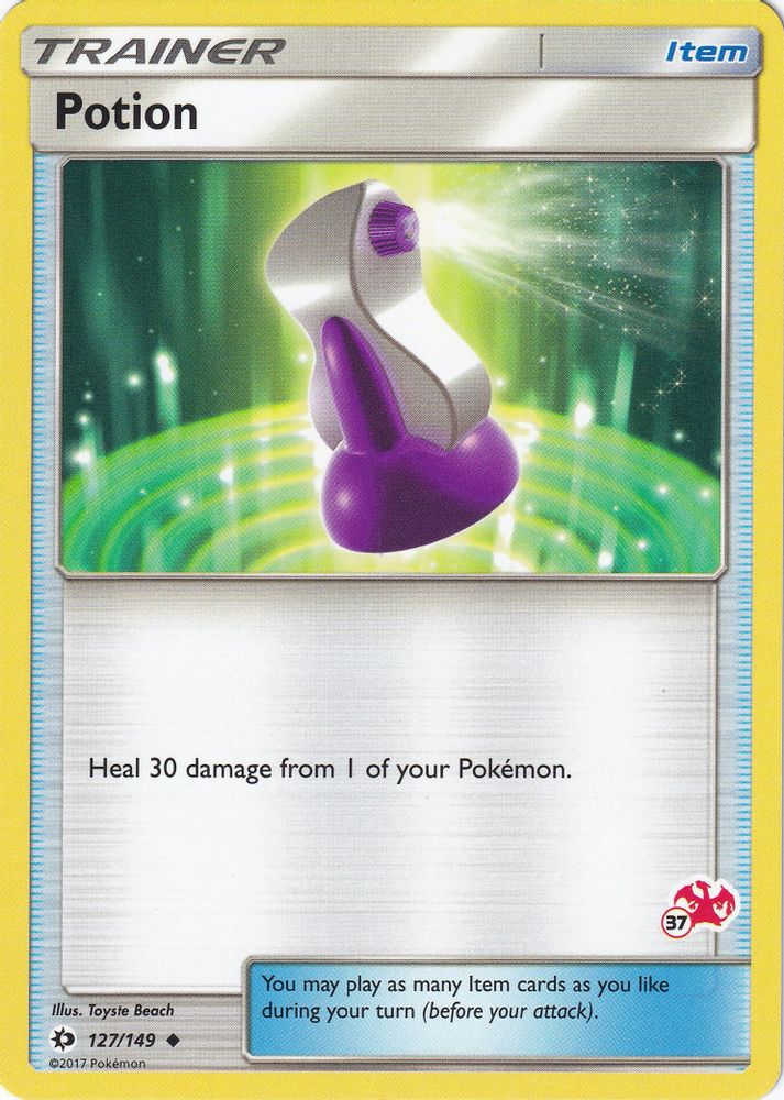 Potion - 127/149 (#37 Charizard Stamped)/149  Battle Academy - Promo