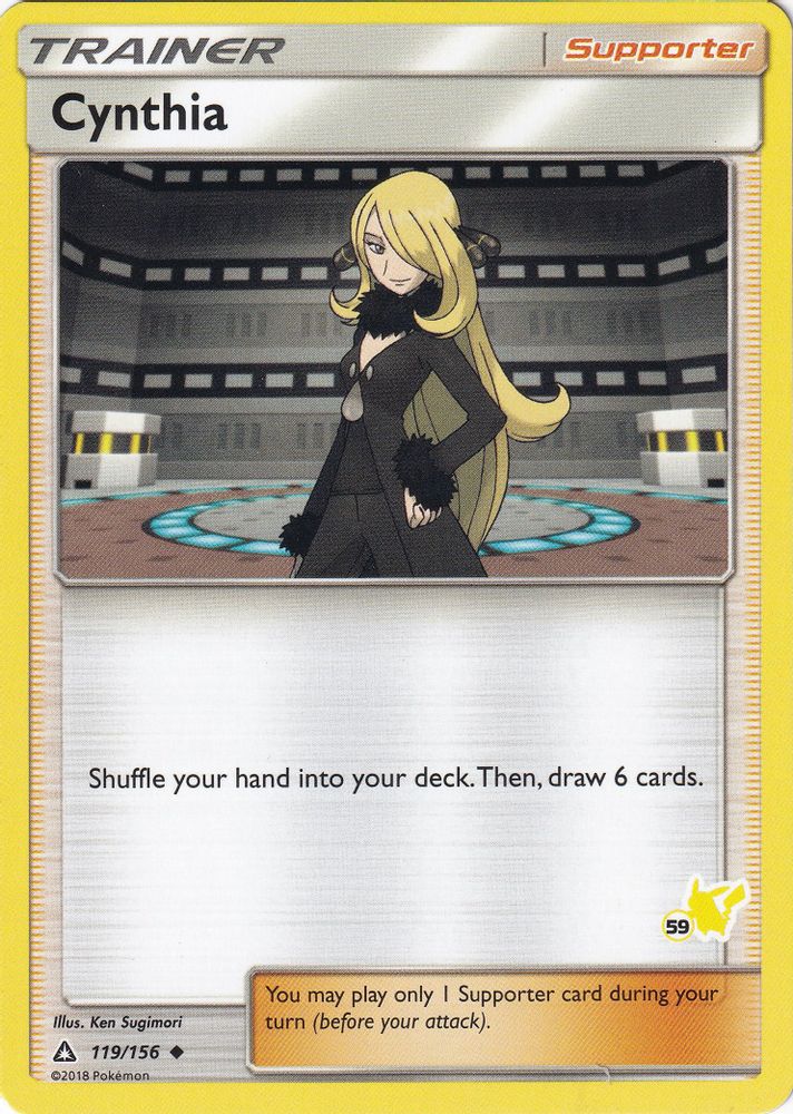 Cynthia (#59 Pikachu Stamped) 119/156  Battle Academy - Promo