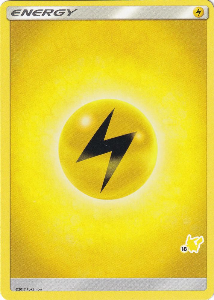 Lightning Energy (#18 Pikachu Stamped)  Battle Academy - Promo