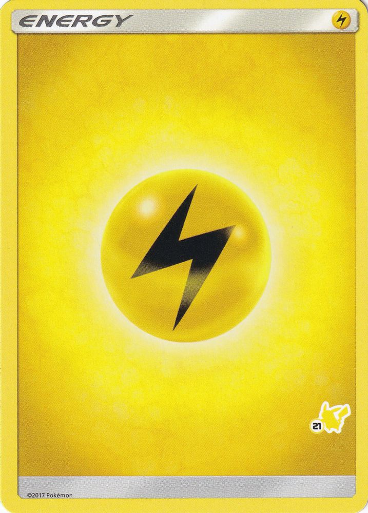 Lightning Energy (#21 Pikachu Stamped)  Battle Academy - Promo