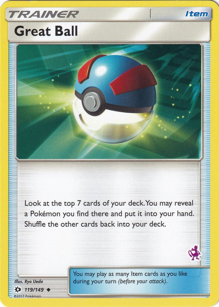 Great Ball - 119/149 (Mewtwo Stamped)/149  Battle Academy - Promo