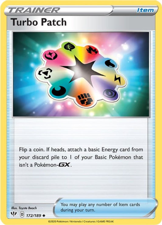 Turbo Patch 172  SWSH03 Darkness Ablaze - Uncommon