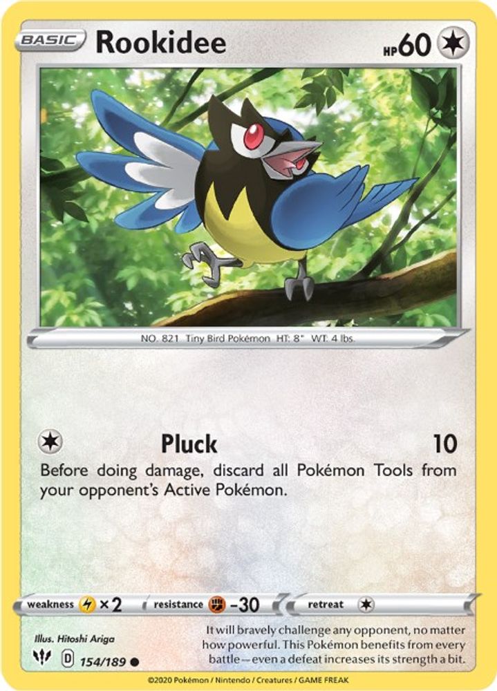 Rookidee 154  SWSH03 Darkness Ablaze - Common