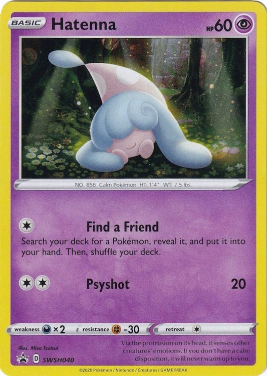 Hatenna SWSH040  - Holofoil SWSH Sword & Shield Promo Cards - Promo