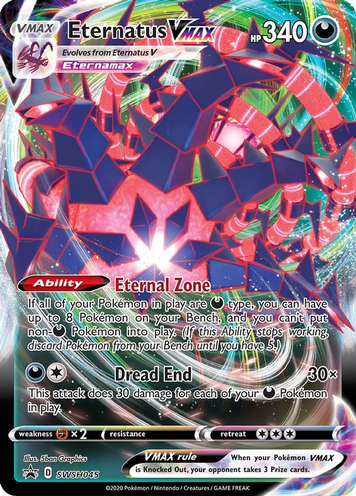 Eternatus VMAX SWSH045  - Holofoil SWSH Sword & Shield Promo Cards - Promo