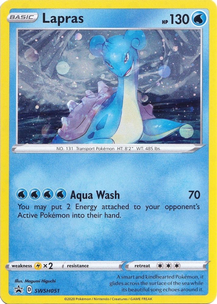 Lapras SWSH051  - Holofoil SWSH Sword & Shield Promo Cards - Promo