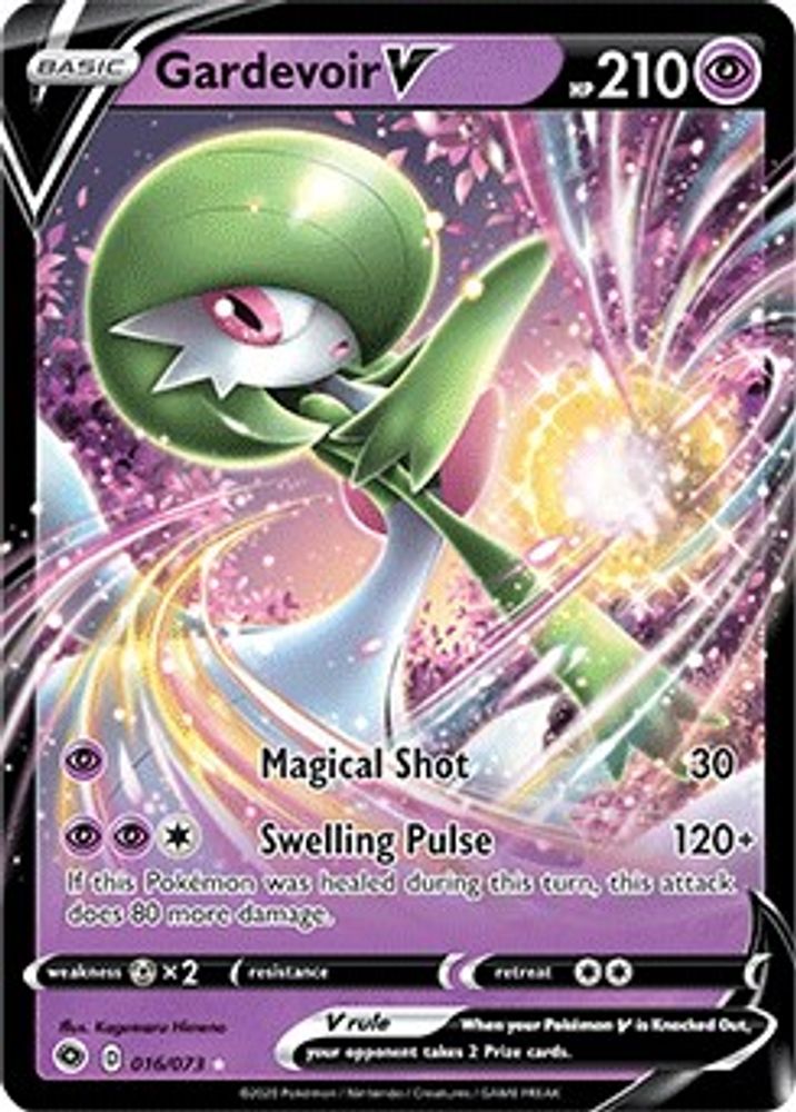 Gardevoir V 016  - Holofoil Champions Path - Ultra Rare