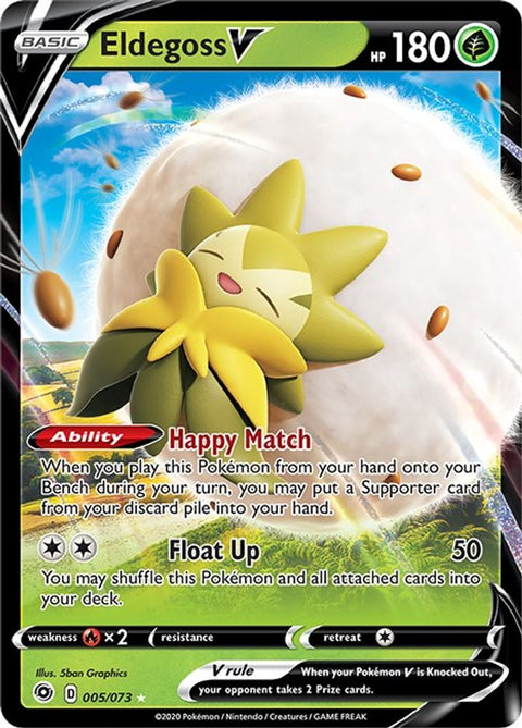Eldegoss V 005  - Holofoil Champions Path - Ultra Rare