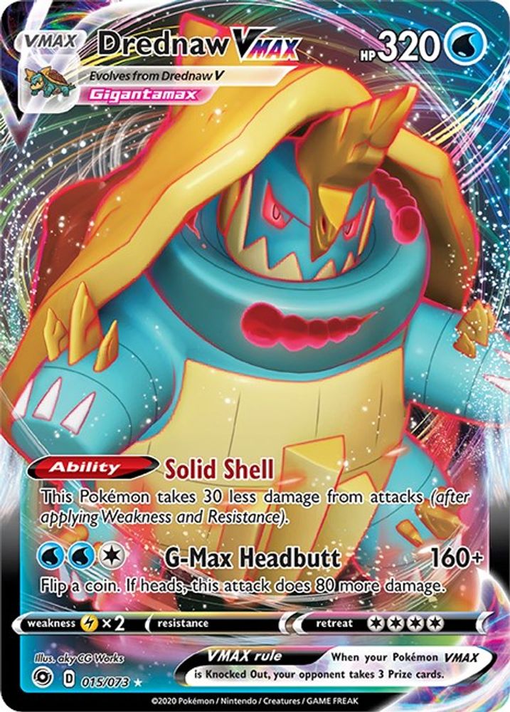 Drednaw VMAX 015  - Holofoil Champions Path - Ultra Rare