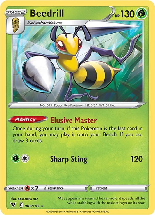 Beedrill 003  - Reverse Holofoil SWSH04 Vivid Voltage - Rare