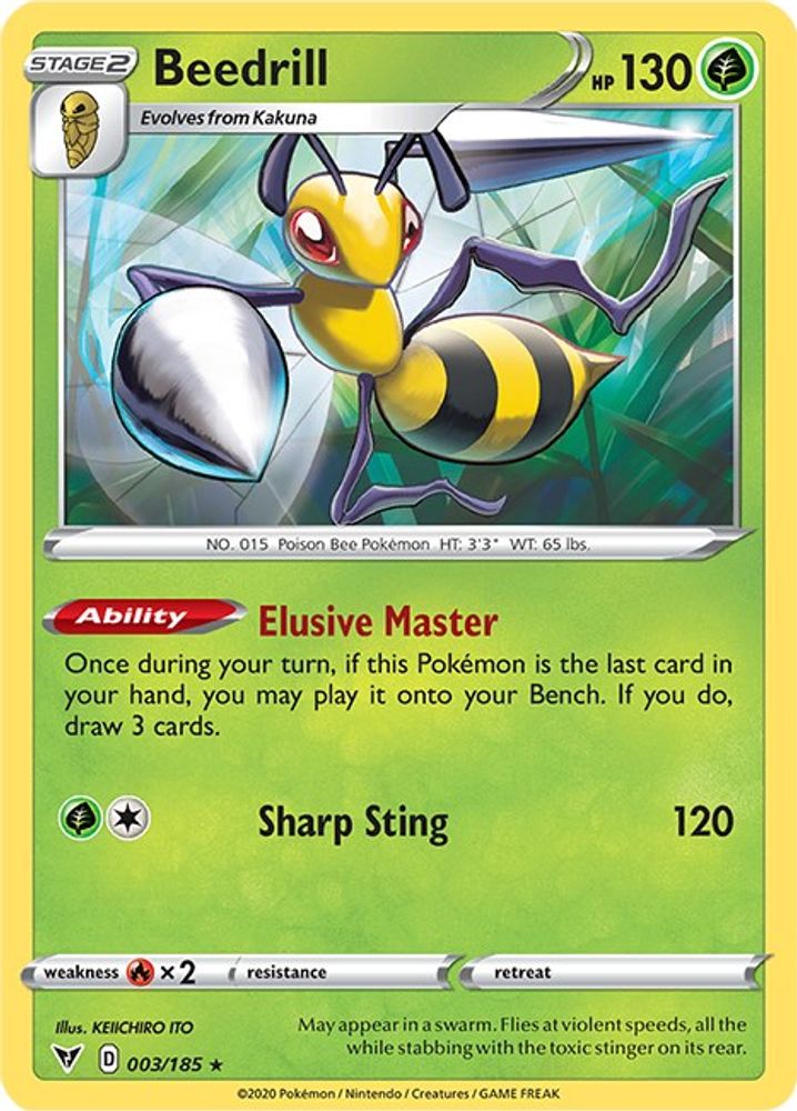 Beedrill 003  SWSH04 Vivid Voltage - Rare