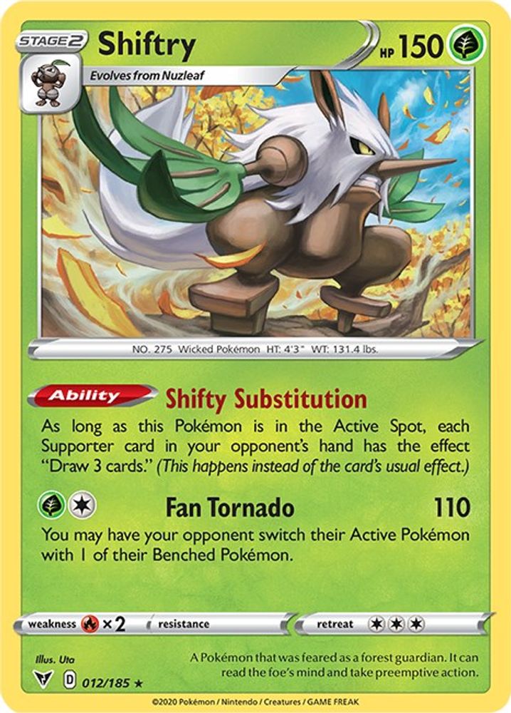 Shiftry 012  - Reverse Holofoil SWSH04 Vivid Voltage - Rare